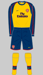 arsenal 2008-09 away kit