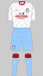 aston villa away kit 2011-12 v arsenal