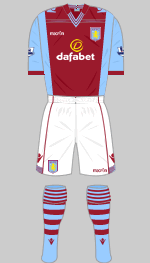 aston villa 2013-14 home kit