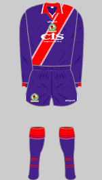 blackburn rovers 1999 change kit