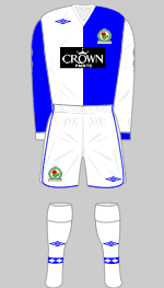 blackburn rovers 2008-09  home kit