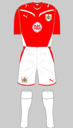 bristol city 2009-10 home kit