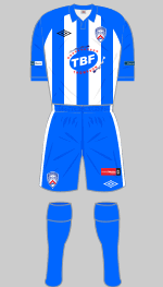 coleraine 2013-14 home kit