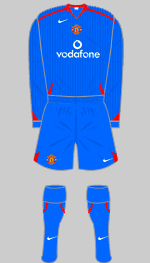 manchester united 2005 change kit