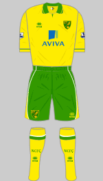 norwich city fc 2012-13 home kit