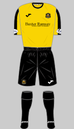 dumbarton fc 2015-16 change kit