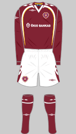 hearts 2007-08 home kit