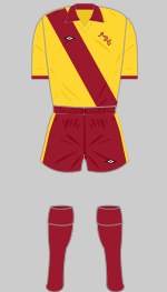 motherwell 1974-76 warm weather kit