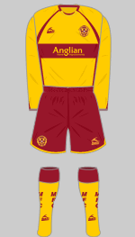 motherwell 2007-08 home kit