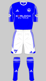 peterhead fc 2013-14 home kit