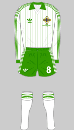 northern ireland 1982 world cup finals change kit