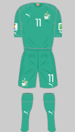 coate d'ivoire 2014 world cup change kit